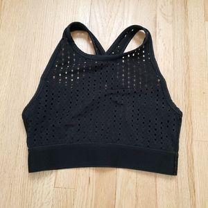 Alala Crossback Sports Bra Black Laser Cut EUC